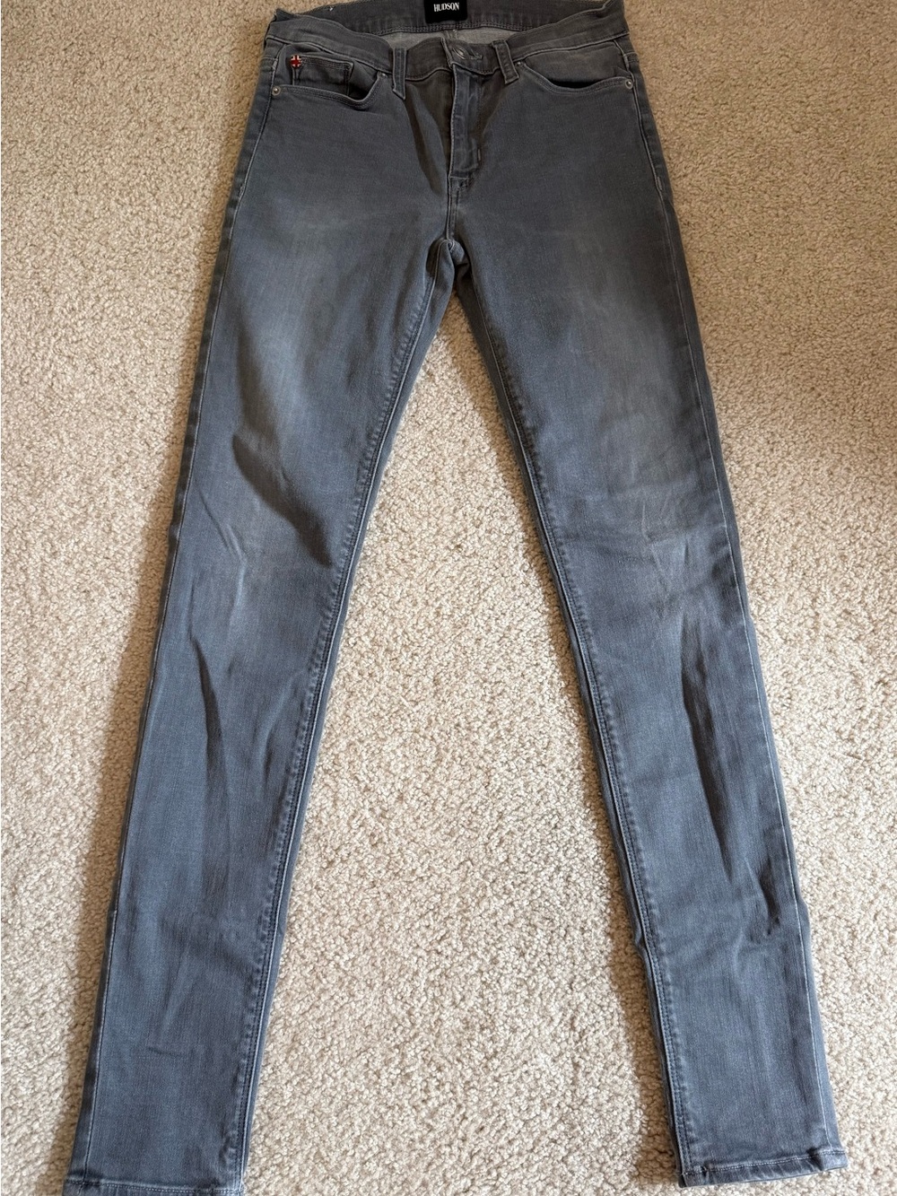 Hudson Jeans Women's Grey Skinny Stretch Jeans